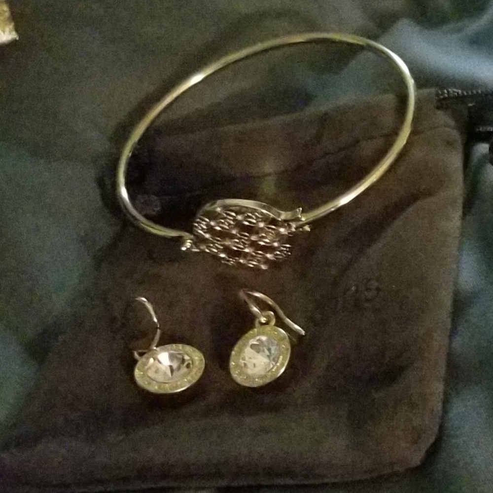 Authentic Michael Kors bracelet and earrings set